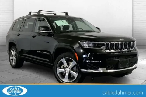 Black 2021 Jeep Grand Cherokee L Limited for sale in Kansas City, MO