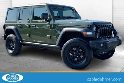 Green 2021 Jeep Wrangler Unlimited Willys for sale in Kansas City, MO