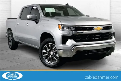 Silver 2022 Chevrolet Silverado 1500 LT for sale in Kansas City, MO