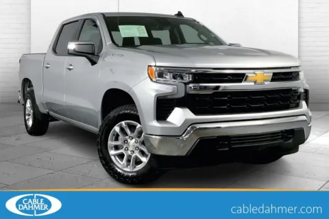 Silver 2022 Chevrolet Silverado 1500 LT (2FL) for sale in Kansas City, MO
