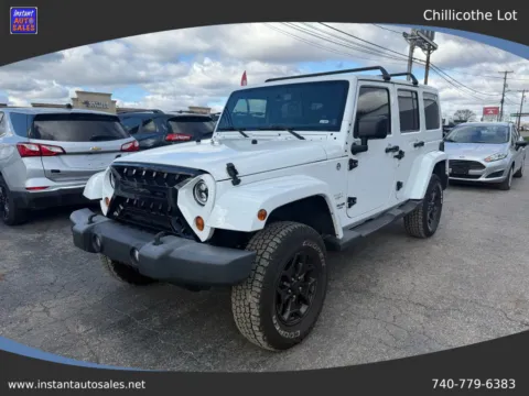 White 2013 Jeep Wrangler Unlimited Sahara Sport Utility 4D for sale in Chillicothe, OH