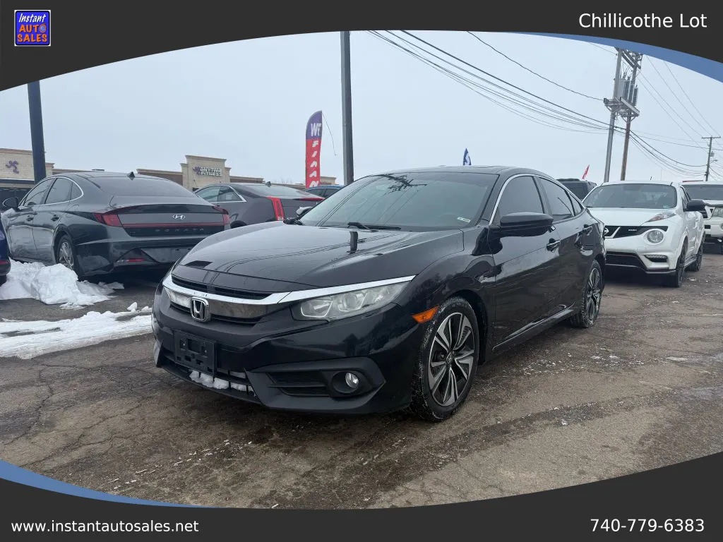 Black 2016 Honda Civic EX-T Sedan 4D for sale in Chillicothe, OH