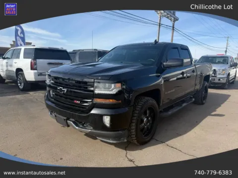 Black 2016 Chevrolet Silverado 1500 Double Cab Z71 LT Pickup 4D 6 1/2 ft for sale in Chillicothe, OH