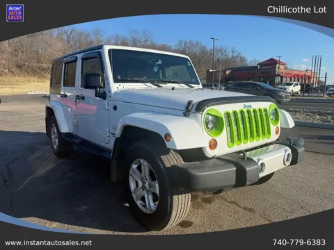 White 2013 Jeep Wrangler Unlimited Sahara Sport Utility 4D for sale in Chillicothe, OH