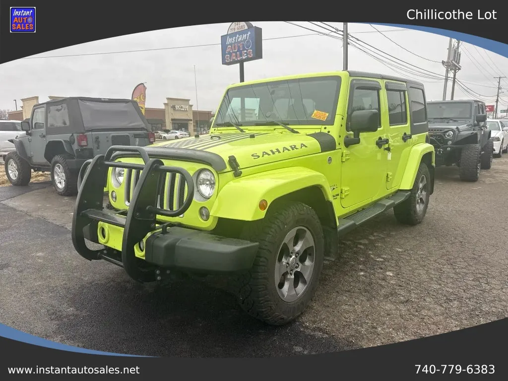 Green 2016 Jeep Wrangler Unlimited Sahara Sport Utility 4D for sale in Chillicothe, OH