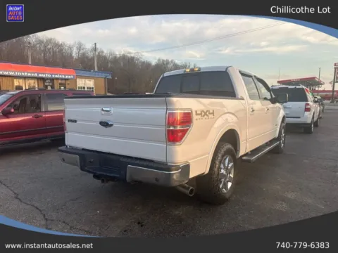 White 2012 Ford F-150 SuperCrew Cab Lariat Pickup 4D 5 1/2 ft for sale in Chillicothe, OH