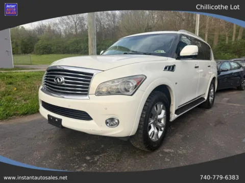 White 2014 INFINITI QX80 Sport Utility 4D for sale in Chillicothe, OH