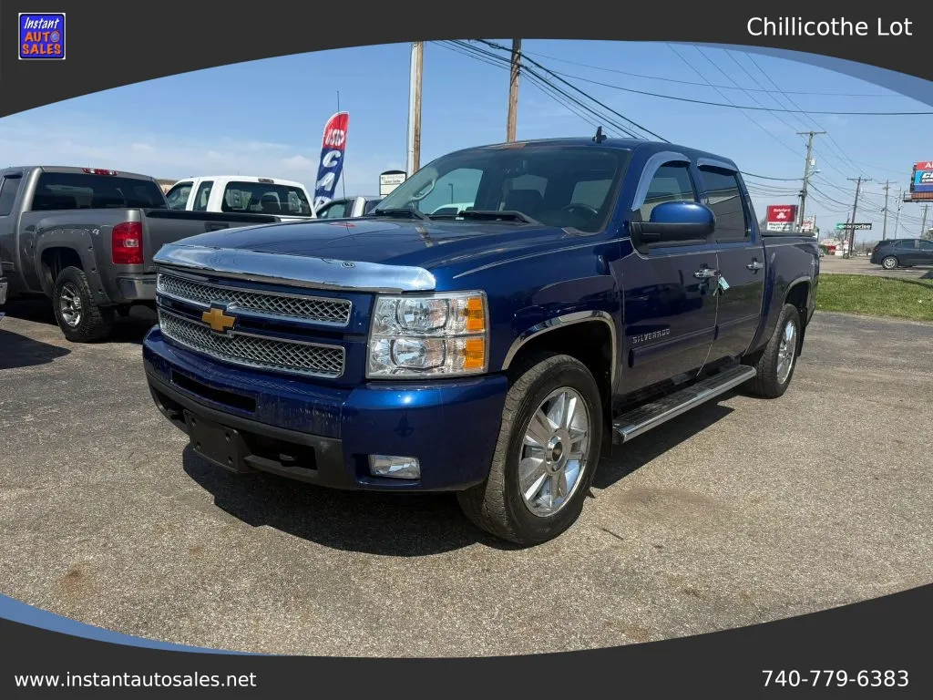 Blue 2013 Chevrolet Silverado 1500 Crew Cab LTZ Pickup 4D 5 3/4 ft for sale in Chillicothe, OH