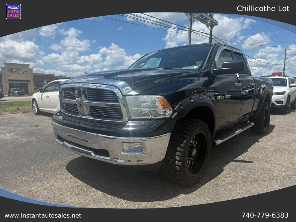 Black 2012 Ram 1500 Quad Cab Big Horn Pickup 4D 6 1/3 ft for sale in Chillicothe, OH