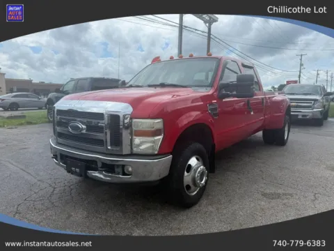 Red 2008 Ford F350 Super Duty Crew Cab Lariat Pickup 4D 8 ft for sale in Chillicothe, OH