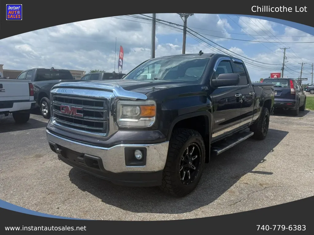Black 2014 GMC Sierra 1500 Double Cab SLE Pickup 4D 6 1/2 ft for sale in Chillicothe, OH