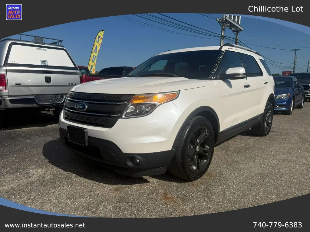 White 2013 Ford Explorer Limited Sport Utility 4D for sale in Chillicothe, OH