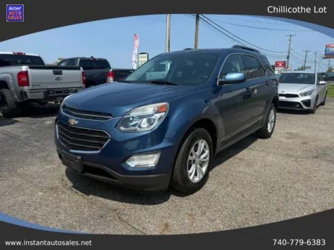 Blue 2017 Chevrolet Equinox LT Sport Utility 4D for sale in Chillicothe, OH