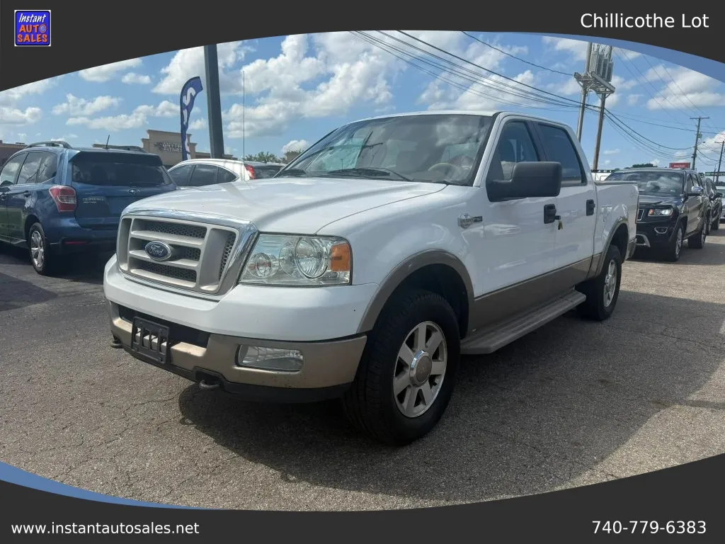 White 2005 Ford F-150 SuperCrew Cab King Ranch Pickup 4D 5 1/2 ft for sale in Chillicothe, OH