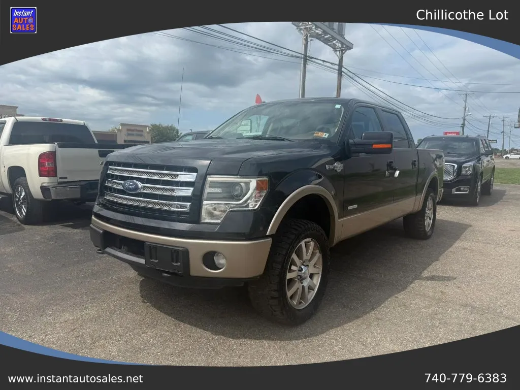Black 2013 Ford F-150 SuperCrew Cab King Ranch Pickup 4D 5 1/2 ft for sale in Chillicothe, OH