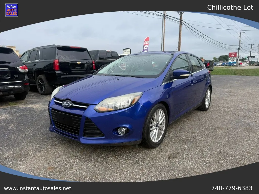 Blue 2014 Ford Focus Titanium Hatchback 4D for sale in Chillicothe, OH
