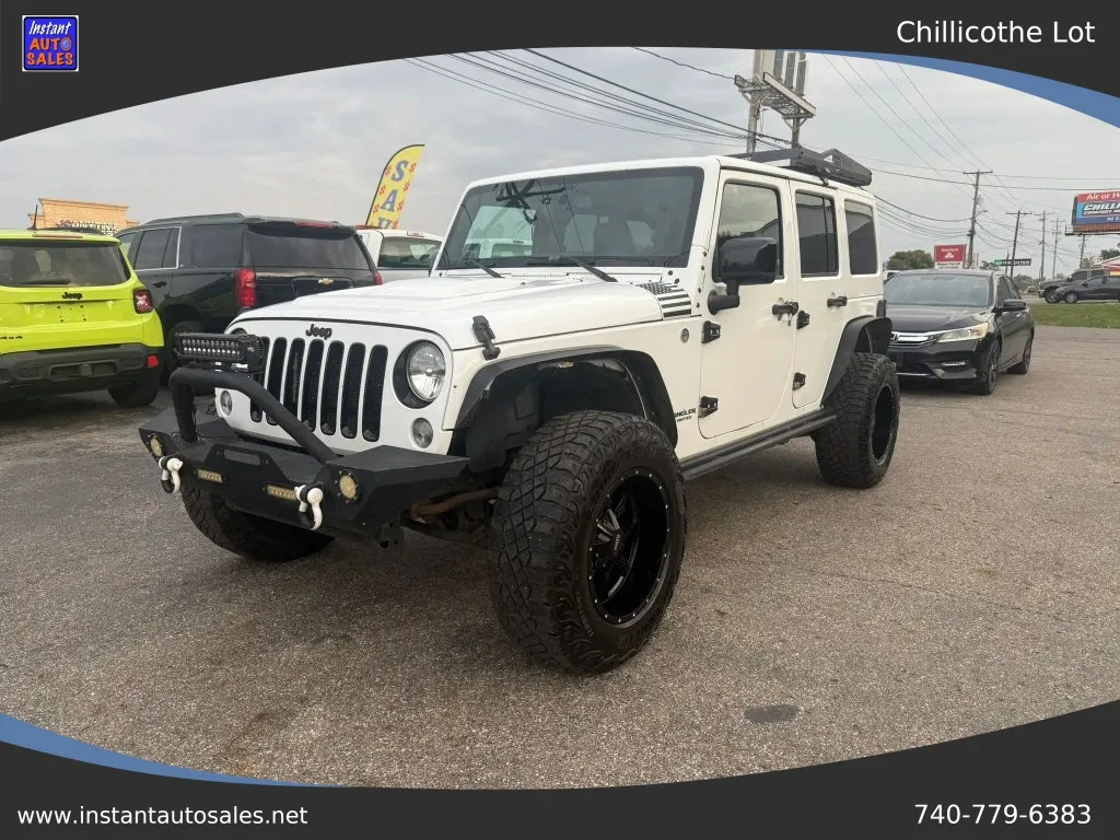 White 2015 Jeep Wrangler Unlimited Altitude Sport Utility 4D for sale in Chillicothe, OH
