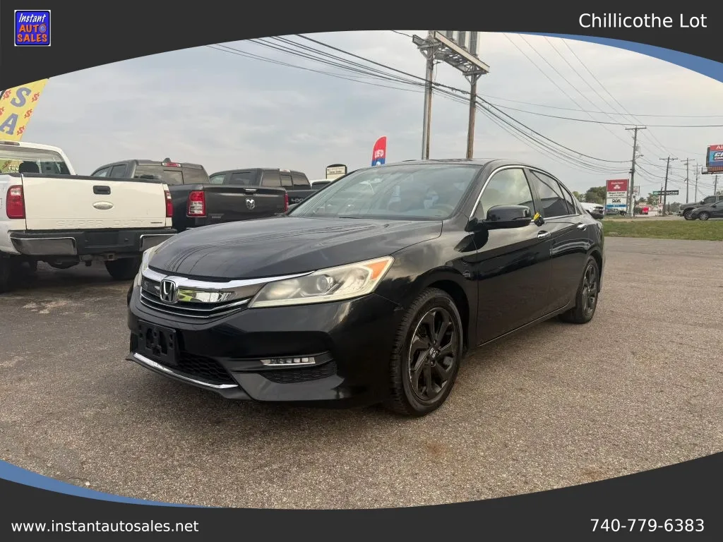 Black 2016 Honda Accord EX-L Sedan 4D for sale in Chillicothe, OH