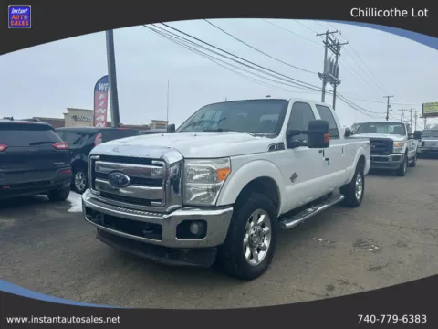 White 2012 Ford F250 Super Duty Crew Cab Lariat Pickup 4D 6 3/4 ft for sale in Chillicothe, OH