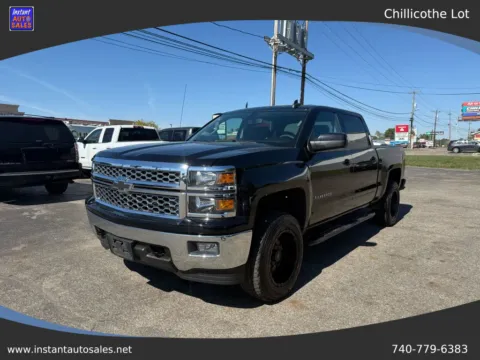 Black 2015 Chevrolet Silverado 1500 Crew Cab LT Pickup 4D 5 3/4 ft for sale in Chillicothe, OH