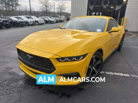 Yellow 2024 Ford Mustang EcoBoost for sale in Marietta, GA