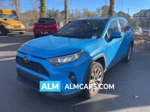 Blue 2019 Toyota RAV4 XLE Premium for sale in Marietta, GA