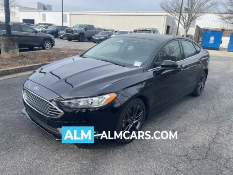 Black 2018 Ford Fusion SE for sale in Marietta, GA