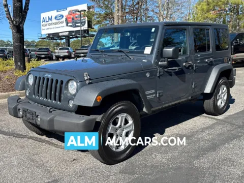 Gray 2017 Jeep Wrangler Unlimited Sport for sale in Marietta, GA