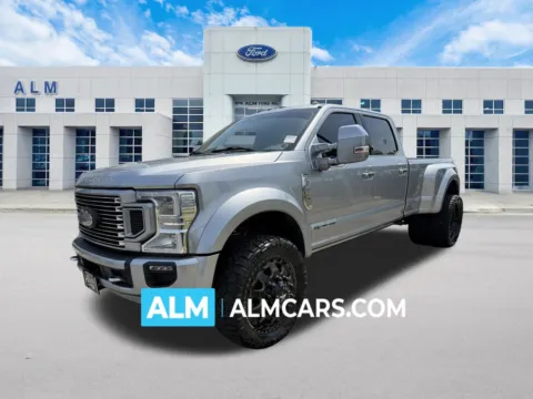 Silver 2022 Ford F-450SD Platinum for sale in Marietta, GA