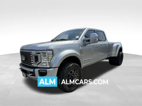 Silver 2022 Ford F-450SD Platinum for sale in Marietta, GA
