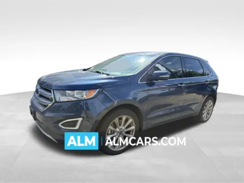 Blue 2017 Ford Edge Titanium for sale in Marietta, GA