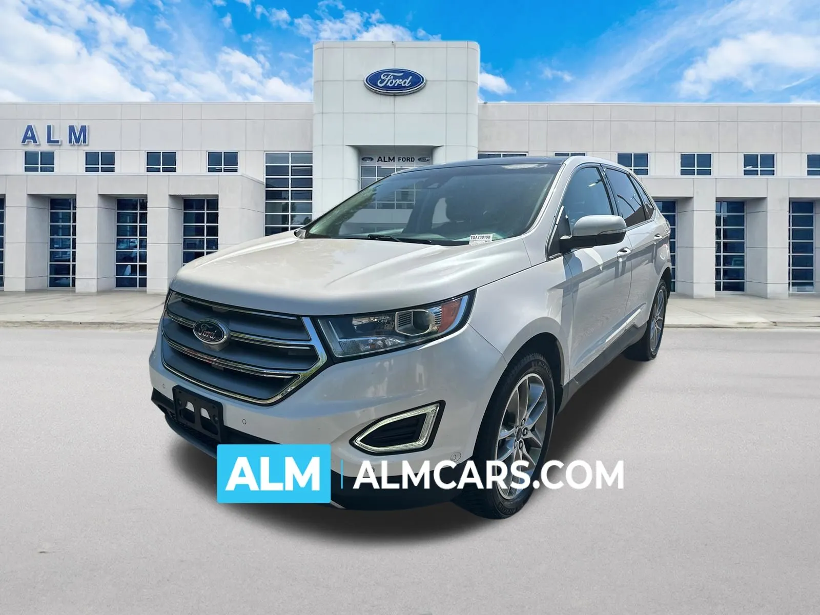 White 2016 Ford Edge Titanium for sale in Marietta, GA