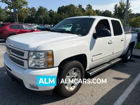 White 2013 Chevrolet Silverado 1500 LTZ for sale in Marietta, GA