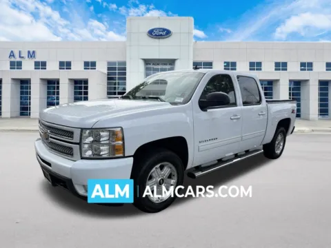 White 2013 Chevrolet Silverado 1500 LTZ for sale in Marietta, GA