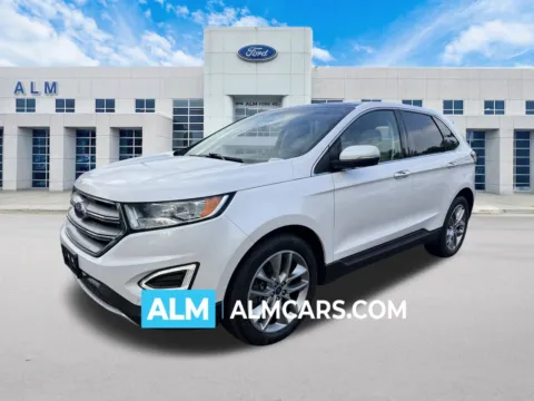 White 2017 Ford Edge Titanium for sale in Marietta, GA