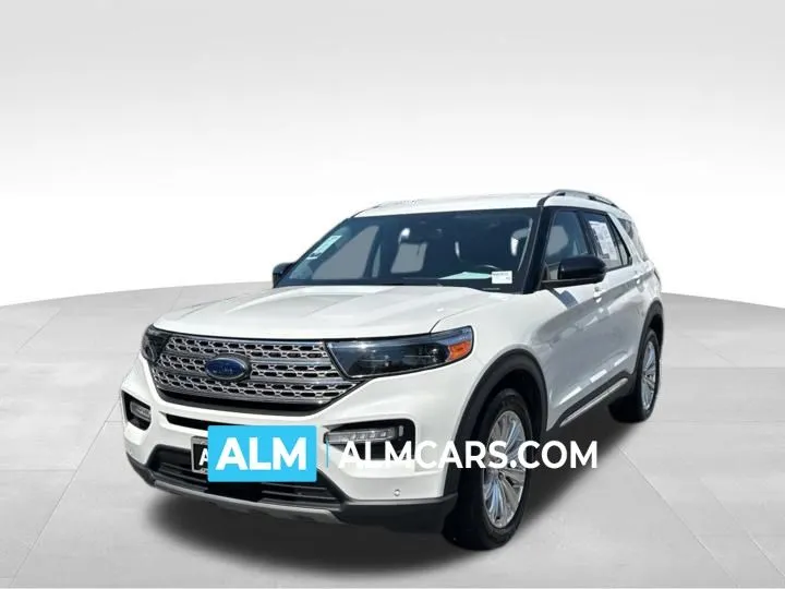 White 2022 Ford Explorer Limited for sale in Marietta, GA