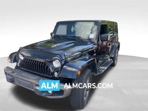 Black 2016 Jeep Wrangler Unlimited Sahara for sale in Marietta, GA