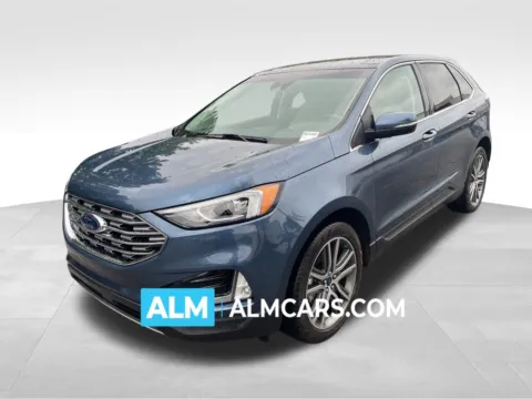 Blue 2019 Ford Edge Titanium for sale in Marietta, GA