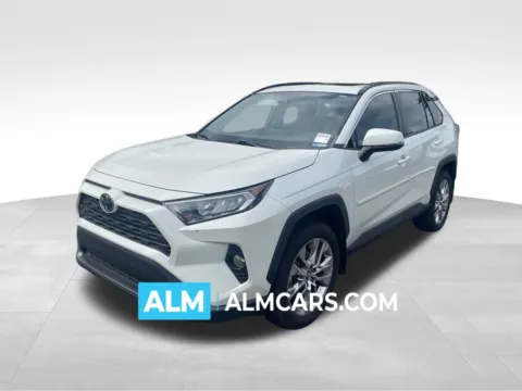 White 2021 Toyota RAV4 XLE Premium for sale in Marietta, GA