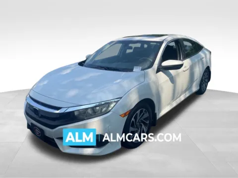 White 2016 Honda Civic EX for sale in Marietta, GA