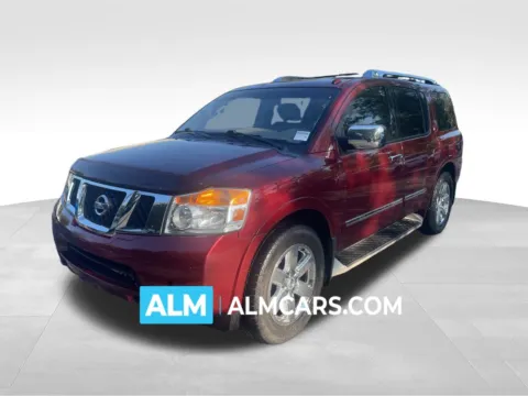 Red 2011 Nissan Armada Platinum for sale in Marietta, GA