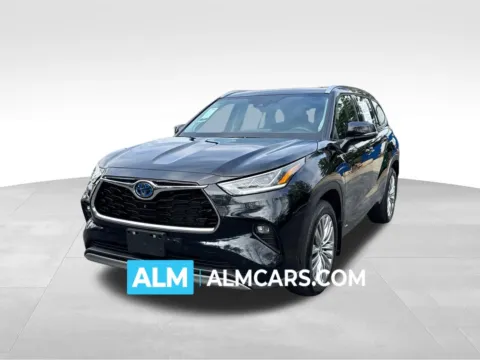 Black 2024 Toyota Highlander Hybrid Platinum for sale in Marietta, GA
