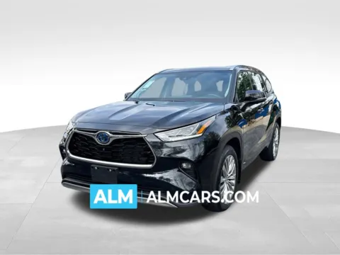 Black 2024 Toyota Highlander Hybrid Platinum for sale in Marietta, GA