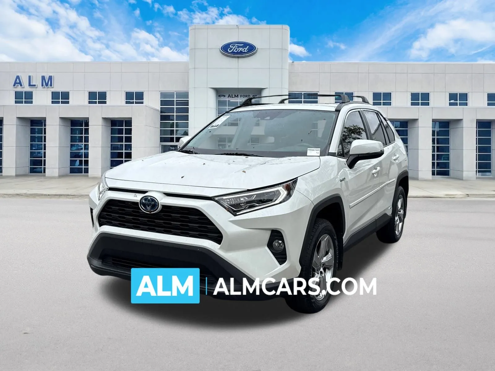 White 2021 Toyota RAV4 Hybrid XLE Premium for sale in Marietta, GA