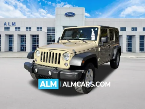 Beige 2017 Jeep Wrangler Unlimited Sport for sale in Marietta, GA