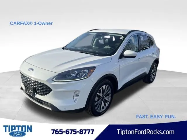 White 2022 Ford Escape Titanium for sale in Tipton, IN