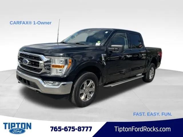 Black 2022 Ford F-150 XLT for sale in Tipton, IN