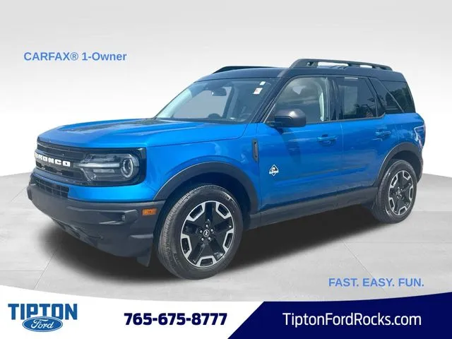 Blue 2022 Ford Bronco Sport Outer Banks for sale in Tipton, IN