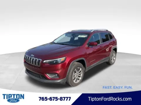 Red 2019 Jeep Cherokee Latitude Plus for sale in Tipton, IN