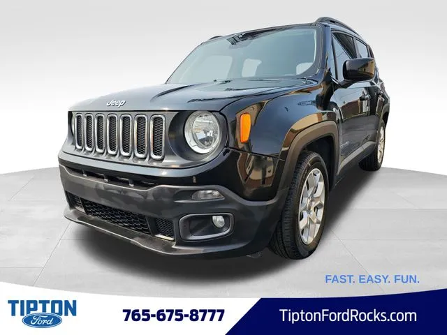Black 2018 Jeep Renegade Latitude for sale in Tipton, IN